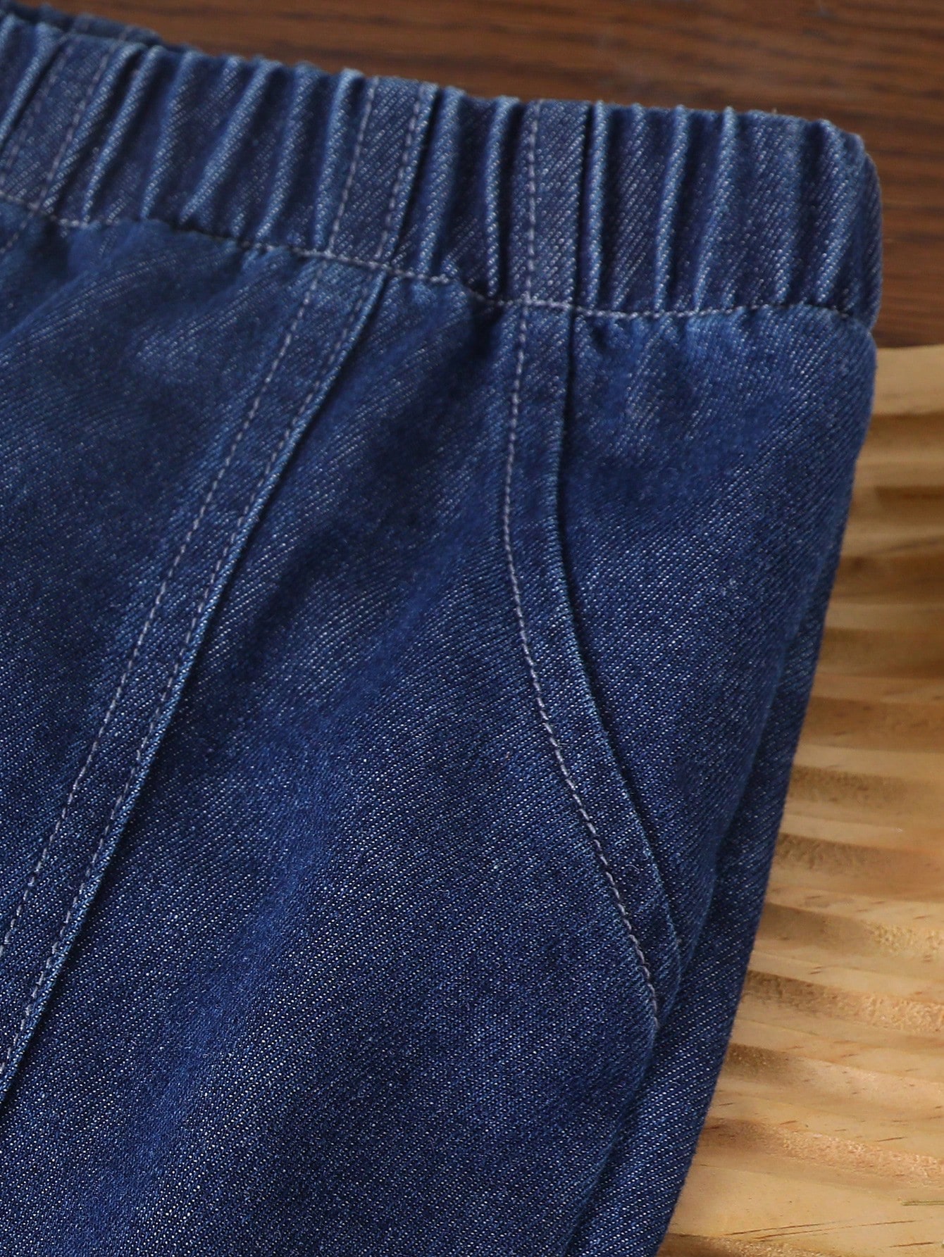 سروال جينز للفتيات الشابات ذو انتفاخ طفيف،أزياء دي...