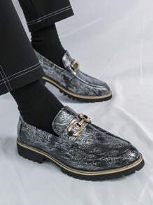 Men's Slip-On Loafers, Casual Business Formal Dress Shoes, Groom Wedding Shoes, Size 38-46