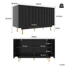 Sideboard, Dining Room Cabinet, Storage Cabinet With 4 Doors, Cabinet Door Design, Freestanding Cabinet