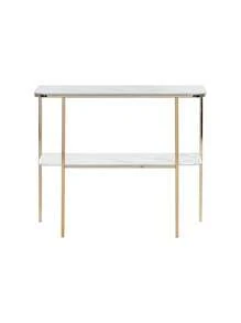 Beliani CALVERT 控制台桌，安全玻璃，金色