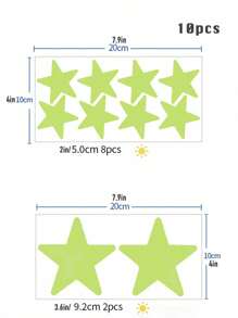 10/122/212pcs Glow In The Dark Star Wall Decals - Removable Night Light Stickers For Kids Bedroom, Nursery, Dorm DIY, Switch Decor & Halloween/Christmas Galaxy Project (8 Sizes Self-Adhesive) Home Decor Halloween Decor Room Decor Wall Decor Wall Stickers Living Room Decor Halloween Decorations Halloween Decoration