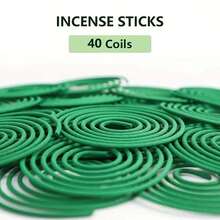 24/48/80 Aromatherapy Coils, Natural Wood And Plant Aromas, Lemongrass And Sandalwood Are Suitable For Outdoor, Living Room, And Terrace Use