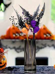 1 件万圣节花艺骷髅花束装饰，创意搞笑骷髅花束礼物，送给女朋友/最好的朋友，派对活动装饰，人造花骷髅酒吧道具家居装饰万圣节装饰房间装饰秋季装饰 - 彩色 - 查看 3