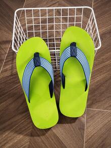 男士棕色人字拖凉鞋，夏季户外防滑2025新款休闲布带沙滩拖鞋，尺码偏小 - 彩色 - 查看 21