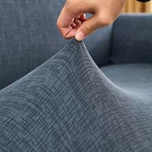 1PC Geometric Skirt Sofa Cover Elastic Living Room Sofa Protective Cover - Màu xanh nhạt - Xem 8