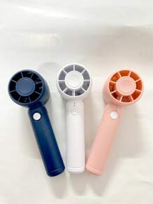 1 pieza/2 piezas Ventilador mini recargable personal, Ventilador mini portátil, Ventilador mini turbo portátil de 3 velocidades ajustables de doble propósito recargable y silencioso para enfriar, para camping, viajes, hogar, 300mAh, para verano, playa, interior y exterior, accesorios de playa, viaje