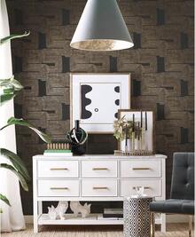 Wall Paper - Black/Gold - View 12