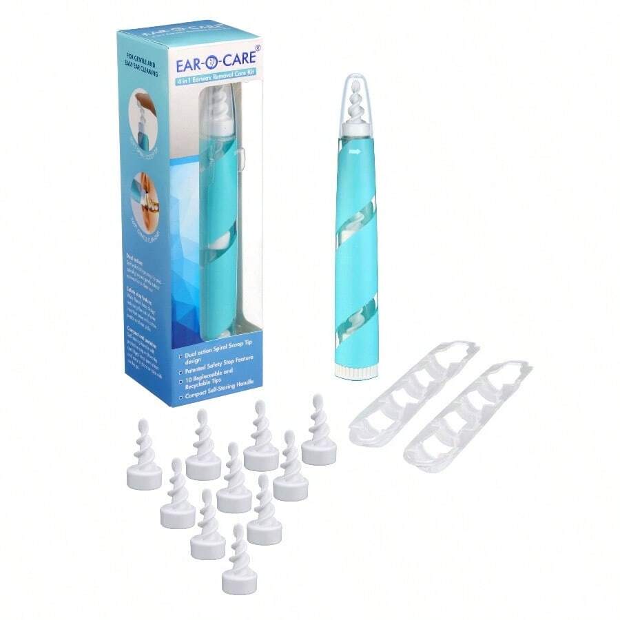 New All In One  Wax Removal Kit With 10 Multifunctional Safe  Cleaner Tips And Cartridges