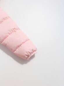 Autumn/Winter New Pink Jacket, Toddler/Infant Children's Cold-Proof Jacket, Hooded Lightweight Warm Parka, Baby Boy Cartoon Warm Padded Coat, Outerwear