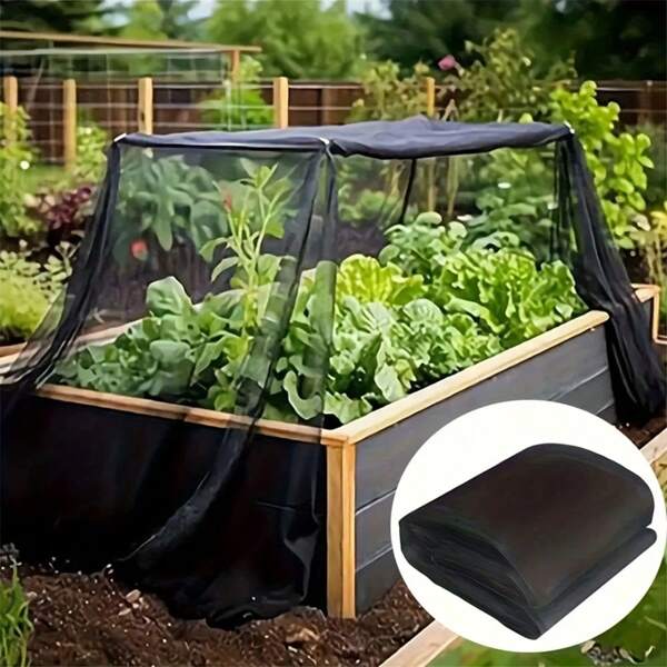 1 Pack Of Multifunctional Outdoor Garden Net - Mosquito And Bird Barrier, Durable Polyester Fiber Foldable And Detachable Cover, Suitable For Terraces, Gardens, Camping, Windows, Breathable Design | Plant Protection Protective Net
