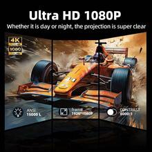 Proyector para cine en casa 4K Ultra HD 5G 2025 con proyección inmersiva. Compatible con Android y Apple, permite proyección de pantalla móvil y en pared blanca. Apto para KTV, juegos, cursos en línea, dormitorio y uso en exteriores. Con sistema Android integrado, altavoces incorporados y gran variedad de aplicaciones. Regalo perfecto para Navidad y San Valentín.