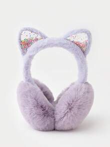 قطعة واحدة من أذرع القطة والنجمة الخماسية من القماش المخملي، إكسسوار شتوي دافئ للنساء