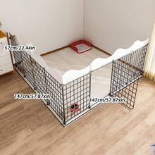 Freestanding Pet Fence, Indoor Home Use, For Small Dogs, Cats, Rabbits And Other Small Animals