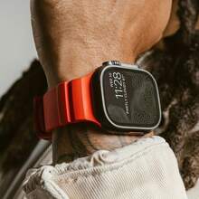 Men's Soft Silicone Watch Band, Asymmetrical Design, Compatible With 42mm, 44mm, 45mm And 49mm Apple Watch, Suitable For Apple Watch Series 10, 9, 8, 7, 6, 5, 4, 3, 2, SE, Ultra, Simple And Stylish Men's Wristband