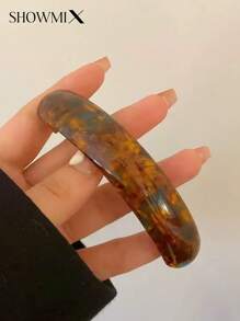 Premium Acetate Hair Clip With Handcrafted Diamond Inlaid, Elegant Aesthetic Hair Accessory, High-Quality Snap Clip