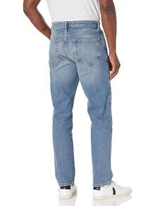 Men's Athletic Stretch Jeans - Colors - Light Wash - View 3