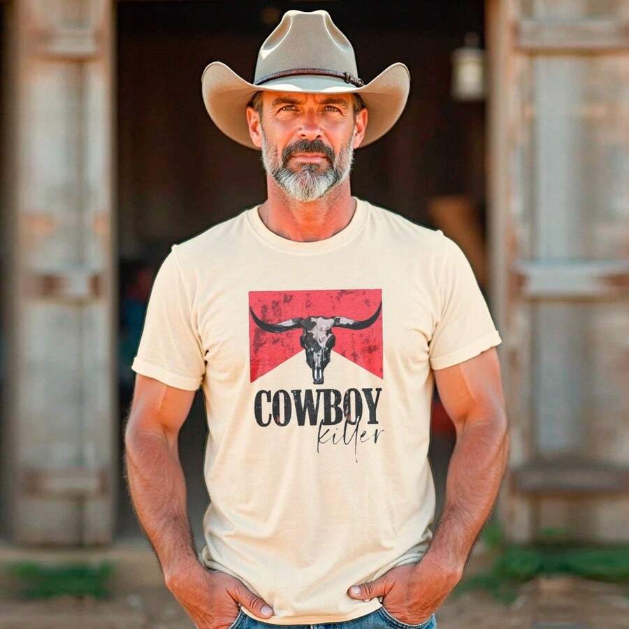 Cowboy Killer Shirt Release - Cream - View 1