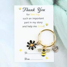 1 buc breloc cu tematică de albine, carte de mulțumire pentru profesori, perfectă pentru ziua de naștere, nuntă, Ziua Profesorului și cadouri de absolvire, cu jeton de îmbrățișare și design de albină, accesorii auto pentru înapoi la școală, farmec geantă, rucsac pentru școală, drăguț gotic Y2k - Multicolor - Vizualizare 11