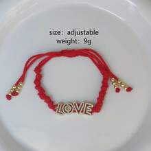 One Piece, Hand-Woven Colorful Bracelet, Bohemian-Style Beaded Women's Bracelet, Diamond-Encrusted Letter Bracelet, Personalized Layering, Suitable For Daily Wear, Festival Gift. - Multicolor - View 8