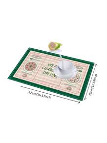 1 pièce Dessous de plat décoratif personnalisable, napperons à motifs mignons et simples, tapis de cuisine résistants à la chaleur, décoration de fête respirante, lavables en machine, élégants personnalisés, uniques, idéaux pour la Saint-Valentin, la Fête des mères, l'anniversaire, la Fête des pères, la remise des diplômes, le mariage, le pendaison de crémaillère, le dîner de Noël