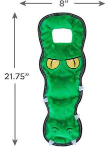 Outward Hound Seamz Gator Plush Dog Toy, Large - Cá sấu - Xem 7