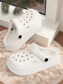 Wintermode, Loch-Neue Hausschuhe für Jungen und Mädchen, Täglicher Lässig Flacher Boden Zuhause, Outdoor Bequeme einfarbige Hausschuhe