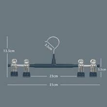 10 件无缝防滑裤架，节省空间的夹式衣架，适用于牛仔裤和长裤，衣服和裤子夹，适用于各种短裤和休闲裤，耐用 - 适用于儿童房和托儿所的存储和整理