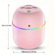 Lucky Four-Leaf Clover Air Humidifier With Aromatherapy + 5 Filters, Portable Mini Essential Oil Diffuser, USB Powered, Seven-Color Night Light, Suitable For Cars/Offices/Bedrooms, Can Be Used For Air Humidification And Room Decor - Multicolor - View 12