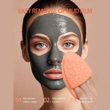 8/4/1 Deep Cleansing And Exfoliating Facial Sponge, Random Color And Shape, Reusable, Removes Blackheads And Deep-Seated Dirt That Can Cause Acne, Suitable For Beauty And Skincare