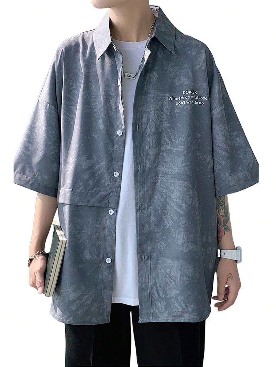 Men Shirts - Grey - View 1