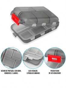 Pill Holder Organizer 10 Compartments For Medication Pills Medicine