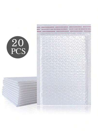 20pcs Envelope Bubble Bags, Express Bubble Mailing Bags, Bubble Cushion Bags, Express Packing Bags, Foam Envelope Bags, Gift Packing Bags
