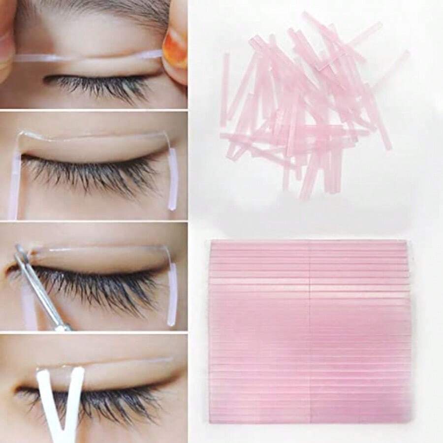 QY 50 Pcs Eyelid Tape Invisible Double Eyelid Lift Strips Instant Eyelid Stickers SelfAdhesive Eye Tapes Fiber For Hooded Droopy Uneven Monoeyelids Big Eye Tools Clear 1613 - như hình ảnh - Xem 1