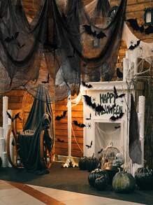 1/3PCS Halloween Creepy Cloth - Halloween Decorations - 30X72 Inch Spooky Fabric Cloth For Haunted House - Creepy And Spooky Halloween Decorations For Party Outdoor Or Indoor