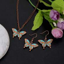 Butterfly Necklaces For Women Dainty Butterfly Charm Earrings Butterfly Pendant Necklace Jewelry Set Butterfly Gifts For Women