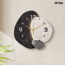 1个抽象创意装饰挂钟,超静音石英机芯,无滴答声,适合装饰客厅、卧室、办公室、餐厅和咖啡厅,是馈赠亲朋好友的完美家居装饰礼物。 - 彩色 - 查看 13