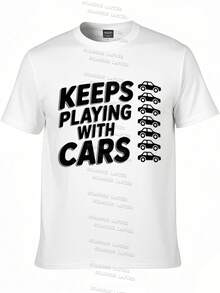 Blusas para mujer, elegantes, informales, 100 % algodón, regalos para el día de la madre, tallas S a 2XL, regalos de cumpleaños para mujer, camiseta de mecánico de coches Keep Plays, camiseta de mecánico diésel, Keep Plays CARS.tee - Blanco - Ver 4