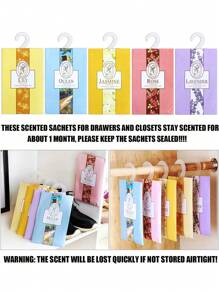 3/6/12pcs, Hanging Wardrobe Scented Sachet, Wardrobe Odor Removal Scented Bag, Portable Sachet, Wardrobe Air Fresheners, Household Gadgets,1/24/36pcs, Apartment Essentials, Back To School,Supplies,Aromatherapy,House Freshener,Diffuser,Gift,Home Decor