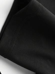 1 Piece Gaming Theme Teen T-Shirt For Boys, "Eat Sleep Game" Slogan Top, Spring & Summer School Daily Wear - Black - View 5