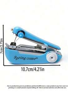 1 件多色便携式迷你手持手动缝纫机，多功能，适合家用 - 彩色 - 查看 4