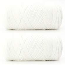 1/2 件优质 T 恤纱线，400 克（200 克 * 2），2 包优质高弹力编织碎布纱线，高弹力绳纱，纱线，钩针纱线，优质高弹力编织碎布纱线，适用于手工编织袋、篮子、地毯、鞋子、家居装饰和 DIY 工艺品，有多种颜色可供选择。 - 彩色 - 查看 14