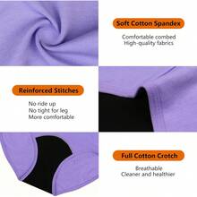 Teens Girls Period Underwear Kids Period Panties Menstrual Leakproof Protective Underwear For Teens Cotton Briefs - 顏色-4 - 查看 9