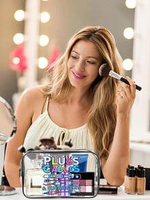 New Arrival! All-In-One Charger Travel Organizer - Transparent Toiletry Bag, Travel Essential, Portable Zipper Travel Makeup Bag, Beach Clear PVC Toiletry Bag, Waterproof Storage Pouch, Transparent Organizer Bag, Cable And USB Organizer Bag, Airport Approved PVC Cosmetic Bag For Chargers, Cables And Power Banks - Multicolor - View 6