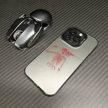 Adecuado para 16ProMax/16Plus/16Pro/16, 15/14/13/12/11 Todas las Series Nueva Funda Protectora de Teléfono con Patrón Creativo de Moda, Gradiente Deslumbrante IMD Láser, a Prueba de Golpes y Antideslizante, Funda Híbrida Clásica e para Regalar. - Negro - Ver 9