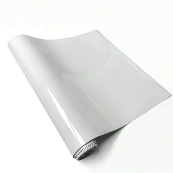1 Roll Glossy White Paper, Scandinavian PVC Roll Geometric Self-Adhesive Covering For Living Room Renovation