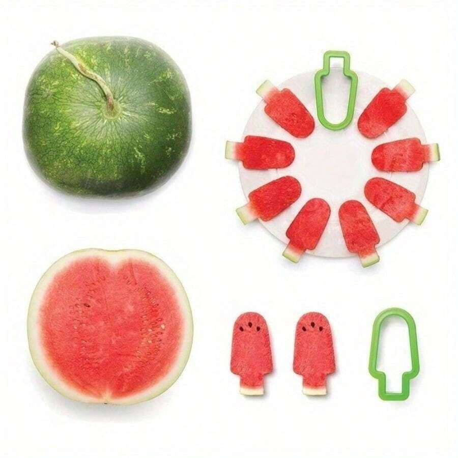 Edelstahl Wassermelonen-Scheiben-Form, Eis-am-Stiel Form