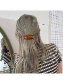 1 Piece Of Women's Hair Clip, Made Of Acetic Acid Material, With A Fashionable And Simple Design, High-End Elegant, Retro Shell Texture, Large Top Clip, Spring Clip Hair Accessory, Holiday Gift For Women, Claw Clips, Hair Claws, Clips For Hair, Hair Slide, Hair Barrettes, School Stuff