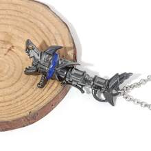 1pc Cannon Necklace Jinx Cannon Keychains Game LOL Runaway Loli Metal Key Ring For Car Key Pendant Necklace Arcane Jewelry - Multicolor - View 7