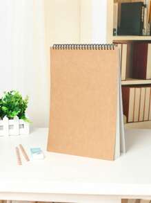 1PC Blank Notebook,Kraft Cover Sketchbook,Eye Protection Paper,Office Product For Sketching/Writing,For School Supplies,Back To School
