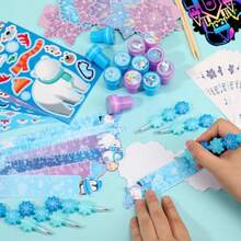 216Pcs Frozen School Stationery Party Favors Winter Snowflake Themed Classroom Gift Reward Prizes Bulk For Students Holiday Frozen Birthday Goodie Bag Stuffers Pinata Filler - 24 - Xem 4